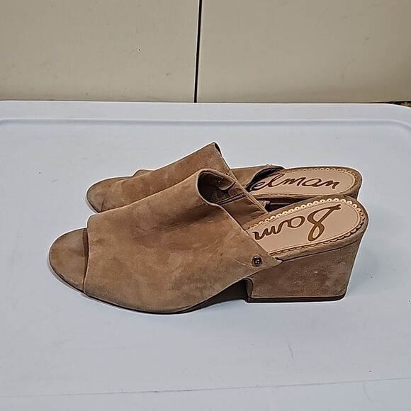 Mules by Sam Edelman Suede Tan Size 9 - Picture 4 of 5